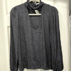 Everyone Grey Snake Skin Blouse